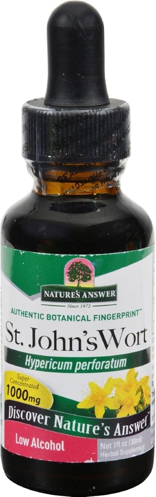 (原始内容存档于2017-09-21). Nature's Answer St. John's Wort Extraction with Organical Low Hool 1 Fluid Ounce Vegan – Non-GMO – Gluten Free – Kosher – 在美国制造 – 单数