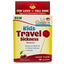 Lil'Giggles Kids Mediced Lollipops - 儿童与非醉汉的甜甜救济 - 汽车疾病,旅行恶心和运动疾病救济 - 顺势疗法儿童救护 - 樱桃火焰 12 CT