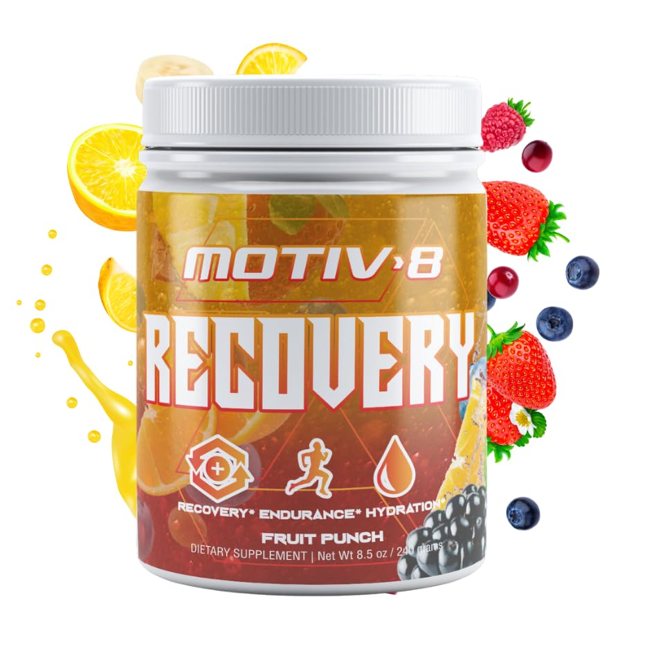 Motiv-8 恢复水分与恢复,电解质恢复饮料,增强耐力,增强恢复,无糖(60种服务,水果扑克)
