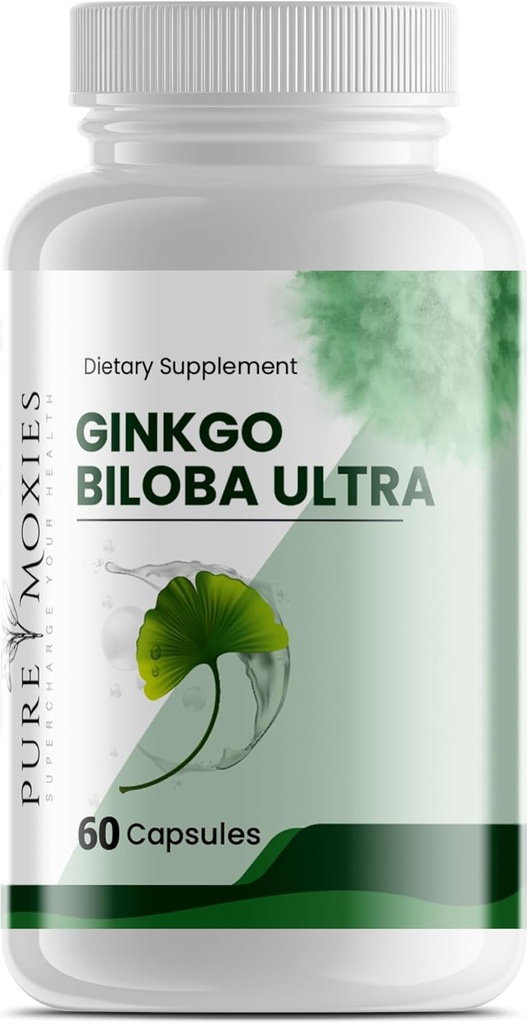 Ginkgo Biloba 和 Ginseng 大脑饮食补充支持大脑功能、记忆、精神警惕、所有自然、改善血液循环