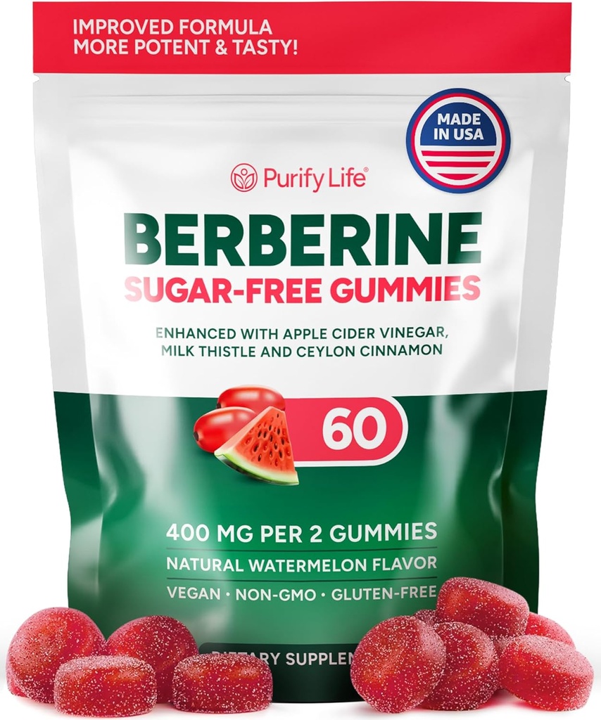 Keto Berberine Complex Gummys (Sugar-Free) w 锡兰锡桂, Milk Tetle, ACV [AMPK 代谢激活器] Berberine 代谢补充剂 Gut Health, Fasting, Natural Energy - 第三方测试