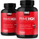 强制因子 Prime HGH 保密激活器,2-Pack,HGH 附加 AlphaSize 用于帮助 Trigger HGH 生产,增加工作力量,并改进性能,150 Capsules