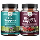Liver Cleanse Detox & 修理包 - 与 Dandelion 根 Choline Beetroot Artichoke 提取和高级肾脏支持- 与 Uva Ursi Sting Nettle Astragalus 的 Cranberry 提取