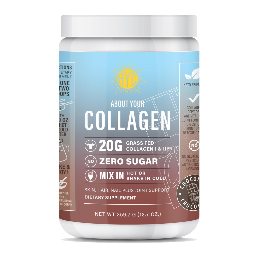 巧克力佩普提斯粉,草药水解1型和3型Collagen,促进头发,皮肤,钉子,骨骼,联合健康(30种服务)(焦油)
