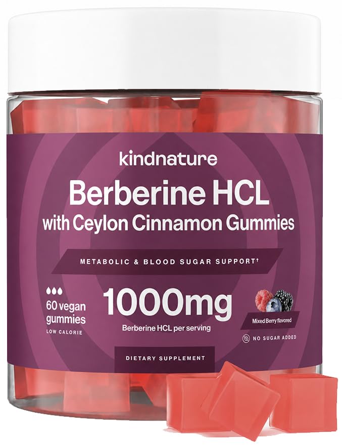 (原始内容存档于2018-09-21) (英语). Fantnature Berberine Gummys 1000mg with Ceylon Cinnamon & Resveratrol – 不含糖的Vegan 补充血糖支持,代谢, Cravings Wellness – Non-GMO, Gluten-Free
