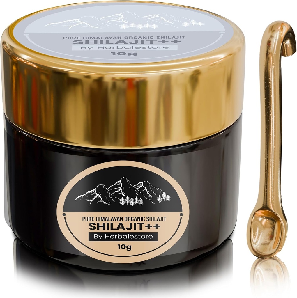 希尔吉特++ 纯喜马拉雅 Shilajit Resin 10g → 600mg Potency, Shilajit 纯喜马拉雅 女性有机-纯 Shilajit 能源 → 喜马拉雅 Shilajit 男性