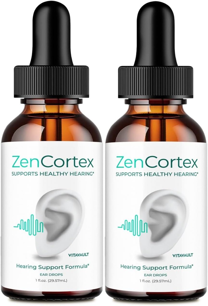 ZenCortex Tinnitus 环耳滴水救济, ZenCortex Tinnitus 补充 ZenCortex 健康耳滴水辅助补充 - 最大强度高级公式 ZenCortex Dropps Reviews (2 Pack)