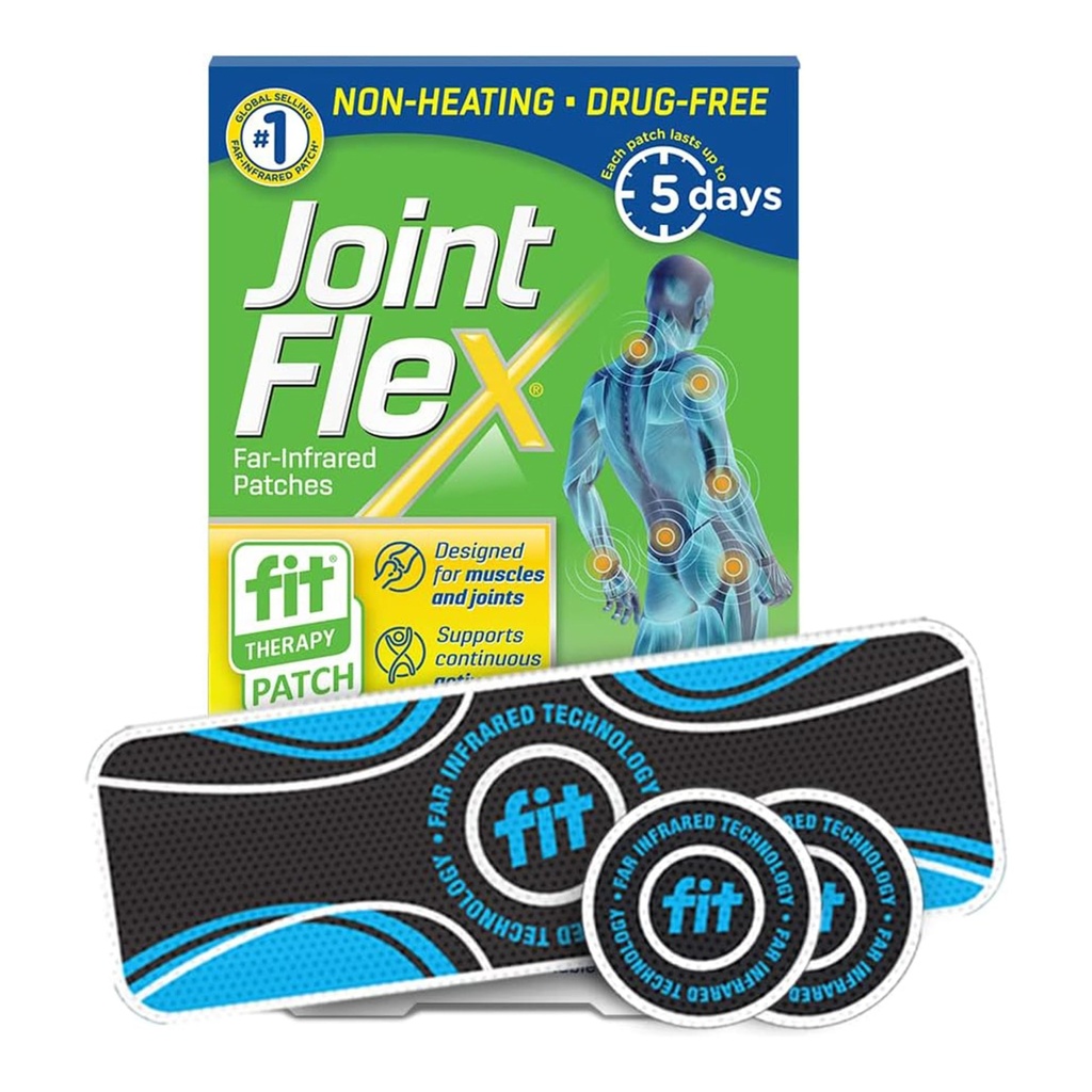 联合Flex FIT 远红外补丁治疗试验包,支持肌肉和关节的持续主动流动,最多5天/短板,耐水,无热,无毒-3厘米,1轮矩形/2轮