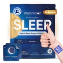 与Melatonin & Valerian 合作的  Wellamoon 原创睡眠补丁 成人额外力量 QQ 轻松到Apply 睡眠补丁 QQ 放松和醒来 刷新 QQ 长眠之夜 男女慰藉 28补丁