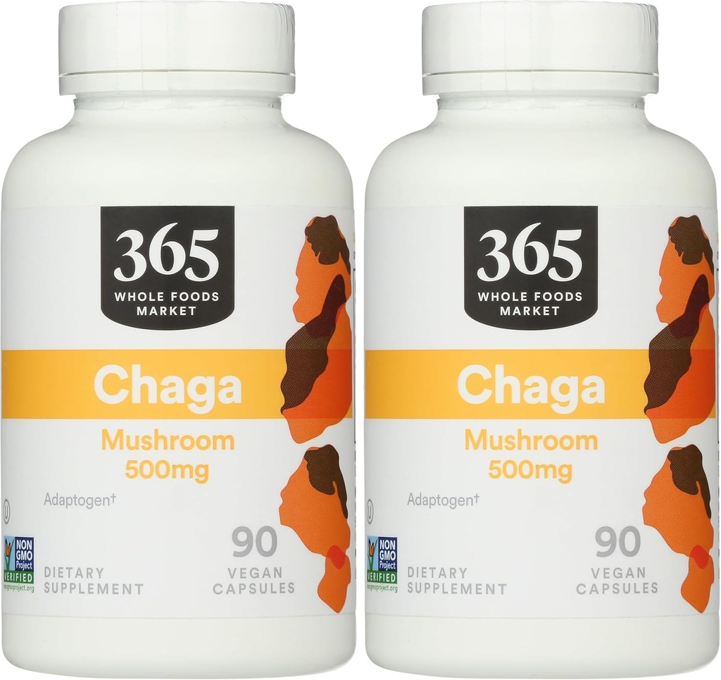 365 由全食品市场,Chaga, 90 Counter (Pack of 2).