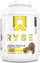 RYSE 加载蛋白粉 - 花生酱杯 - 25g Whey蛋白隔离 并集中使用 Prebiotic Fiber & MCTs - 低卡布,低糖,消化友好 - 54 services / 4 lb Tub