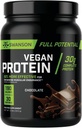 Swanson Full Depositive Vegan蛋白 - 巧克力火焰,全Vegan蛋白粉用于肌肉建筑和恢复 - 30克