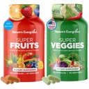 水果和蔬菜补充剂 -- -- 天然水果和蔬菜补充剂 -- -- Vegan、非转基因生物、无大豆、超食品维生素和矿物营养平衡剂 -- -- 在美国制造(共计180卡普尔-包2)