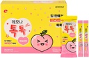 LEMONA TOKTOK,儿童维生素C 50mg,桃花粉,整体健康和日用能源的易取性-100个棒包(2g)