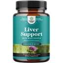 Liver Cleanse Detox & Reference - 取材和免疫健康牛奶黄油补充剂 - 姜根,Choline & Dandelion Root - 草药活物支持 Silymarin, Beetroot & Artichoke - 70 Counter
