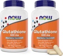 现在Glutathione 500 mg, 100 Vegan Capsules (Pack of 2) - 缩写形式 GSH 补充 - 用牛奶硝酸和Alpha Lipoic酸加固