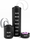 Betife Cute Pill 组织者,Cute Weekly Pill Box for Travel, Cute Daily Pill 案例7天,有7个大可堆叠的比较, Sturdy ABS Pill Holder for Vitamin Supplement Medicine (Black) 互联网档案馆的存檔,存档日期2013-12-22.