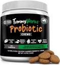 TummyWorks Probiotic 120 Soft Chews for Dogs All Ages - 支持消化健康,解脱痢疾,便秘,治痒,过敏,酵母感染. 美国制造的增殖酶