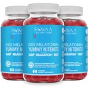 Melatonin 1 mg Gummys for Kids, 安全、无毒品和有效的儿童自然睡眠援助补充。 儿童 1 mg Melatonin Gummy, 4+岁无糖植物休眠产品。