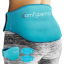 Comfytemp Ice Pack for Back Pain Relief, 2 Packs, FSA 合格, 可重复使用的 Gel 下回包装 Ice Brace for Sciatica Injurys, Hot Cold Compress for Lower Lumbar, Waist, Men Women After Surgery Gift