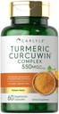 Carlyle Turmeric Supplement 550mg → 60 Capsules → CurcuWin 提取复合体 → 蔬菜,非GMO, Gluten Free