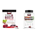 强力因子总 Beets血压支持 60 Chews 和 Collagen 促销超食品 60 柔软 Chews for Heart Health, Skin, Hair, and Nails