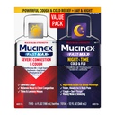 Mucinex Fast-Max & NightShift Combo Pack - 马克斯强力咳嗽和冷药用于 Mucus 救济,胸内摄入,鼻内摄入,鼻内摄入,鼻内摄入,鼻内压,咳嗽症状救济(2x6 FL OZ)