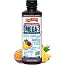 Barlean的Omega 3 《男女鱼油液补充》,Passion Pineapple, 1500mg EPA和DHA脂肪酸, 16 oz
