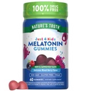 大自然的真理孩子 Melatonin Gummy QQ 1mg QQ 40 Counter Vegan, Non-GMO & Gluten Free Gummys QQ 樱桃火焰