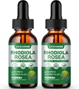 2 Pack 2000MG Rhodiola Rosea Tincture - 有机天然Rhodiola Rosea 提取液滴补充剂,用于压力,摩德,能量和大脑支持 - 更好的吸收,无糖 4 Fl Oz
