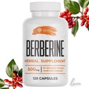 SIRUNES BERBERINE Supplement – BERBERINE HCL 男女膳食补充 – NN GMO BERBERINE 500mg – 理想的免疫支持,心脏,胆固醇水平 120卡普尔