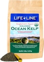 生命线 有机海洋罐头 猫、狗、家畜和马的Kelp – 支持皮肤、大衣和免疫健康 – 减少鞑靼、柏拉克和谢丁 – 增加代谢和辅助文摘 - 10 lb