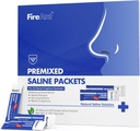 FireAnt Saline Packets for Sinus Rinse, 100 Premixed Neti Pot Salt Packet for Nasal Rinse, Sinus Rinse Packets for Nasal 灌溉系统, PH平衡-板蓝