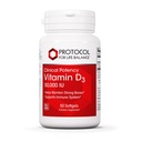 生活平衡议定书 维生素 D3 50000 IU - 免疫支持健康 骨和牙齿 - 50软胶