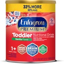 Enfagrow Premium Toddler 营养饮料、天然香草火焰、Omega-3 DHA 支持大脑、预生和维生素促进免疫健康、N-GMO、Powder Can、32 Oz(包1)
