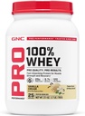 GNC Pro 性能 100% Whey蛋白粉2.0,快速吸附肌肉强度和复苏,香草,25种服务