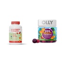 SmartyPants Kids 多维塔明胶和纤维补充品:Omega 3 Fish Oily和OLLY Kids 多维塔明+ Probiotic Gummy,消化和免疫支持