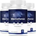 (3 Pack) Memoforce Brain Supplements - 官方 Memoforce Premium Formula Pilles, 高级支持 Memo Force Brain Supplement for Wellness and总体健康, Memoforce Reviews, 180 Capsules for 3个月