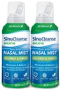 SinuCleanse Alergy & Sinus Sterile Saline Nasal Spray, Ultra Fine Mist, 即时摩斯和Lieves 严重鼻塞因过敏, 4.6 Oz (2 Pack), 在美国制造