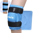REVIX 19" 外大膝盖冰封包环绕全膝盖, 重用 Gel 冷包用于不适和工作后 Fatigue, 冷压缩, 增强舒适度和恢复度