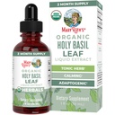 玛丽·鲁斯组织 圣巴西糖自由 · 图尔西圣巴西尔草药液滴 · 抗氧化剂 · 认知函数 · 消化支持 · 能源水平 · · · · · · · · · · · · · · · · 非- GMO · · · 1 Fl Oz