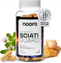 Nooro SciatiGuard Sciatica 补编 — Sciatic Nerve Capsules 配有维生素B1, B6, B12, 镁, 姜, Alpha Lipoic Acid — 支持后方舒适 – 60 Capsules