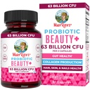MaryRuth 有机体 Probiotic Beauty Capsules 维根·科拉根 支持 抗衰老 古特健康 头发皮肤和钉子维生素 皮肤护理 生物素 = 非GMO项目 验证 = 60 计数