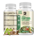 科尔蒂索尔女性补充剂,10in-1 Cortisol解毒剂,与Ashwagandha,镁,L-Theanine,平衡科尔蒂索尔级,夜与平静支持,120 Vegan Capsules