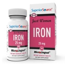 高级源头 Just Women Iron 25 mg - Ferrous Fumarate Supplement for Women - Iron Supplements 支持总体健康 - 抗胃肠道不适症的公式辅助剂 - 90 即时溶解片