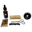 G.B.S Natural Beard Kit - 带Jojoba的Beard Oil, 胡子装配Balm, 2 Sided Wood Beard Styling Comb, Pocket Mustache Comb, 胡子和Mustache Trimming剪刀
