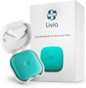 Livia Menstrual Pain Relief 设备,蓝绿色 – 间歇疼痛的关节开关 – 便携式和隐蔽 – 可充电,最多12小时电池 – 与粘贴在纸上 – Go-to Travel Partner