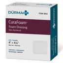 Dynarex 3012 CuraFoam 泡沫穿戴、非边境、恐怖、提供口服和摩擦伤病护理,4“×4.25”,包装10