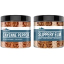 土生元素 Cayenne Pepper 和 Slippery Elm Bundle( 每个200盖) 纯和未稀释, 无添加剂