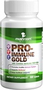 Pro-Immune Gold 最佳Immune支持 临床研究 Coriolus versicolor PSP+PSK & Ganoderma 明晰蘑菇提取,全天然,抗氧化剂补充,cGMP & USA Made,60片
